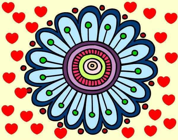 Dibujo de Mandala margarita pintado por Candesanti en Dibujos.net ... Dibujo de Mandala margarita pintado por Candesanti en Dibujos.net ...