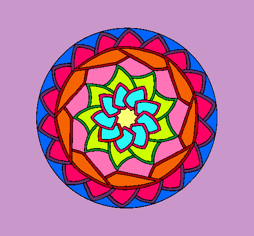 Dibujo de Mandala 1 pintado por Saby en Dibujos.net el día 06-10 ... Dibujo de Mandala 1 pintado por Saby en Dibujos.net el día 06-10 ...