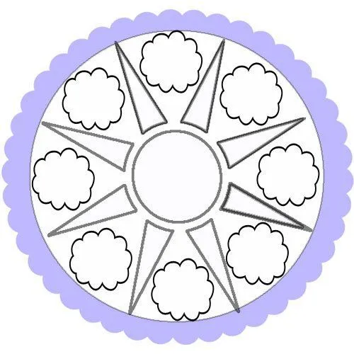 Dibujo de un mandala de un sol y nubes para colorear - Mandalas ... Dibujo de un mandala de un sol y nubes para colorear - Mandalas ...