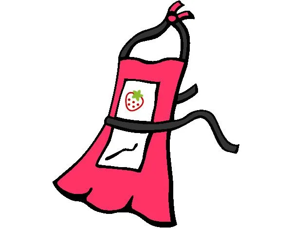 Dibujo de mandil fresita pintado por Shivia en Dibujos.net el día ...