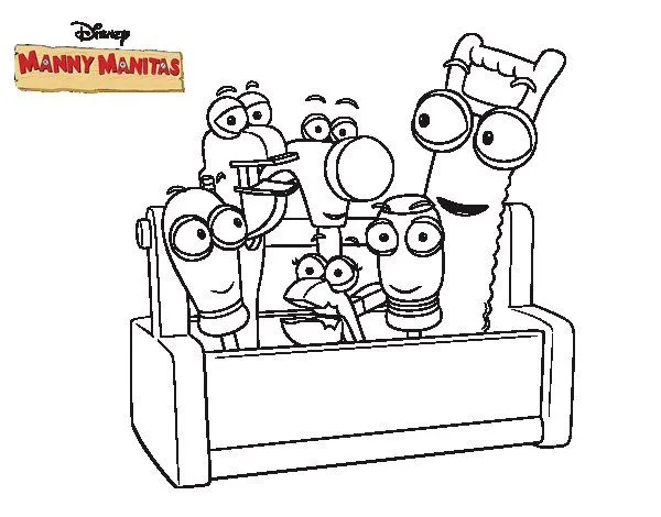 Dibujo de Manny Manitas - Herramientas para Colorear - Dibujos.net Dibujo de Manny Manitas - Herramientas para Colorear - Dibujos.net
