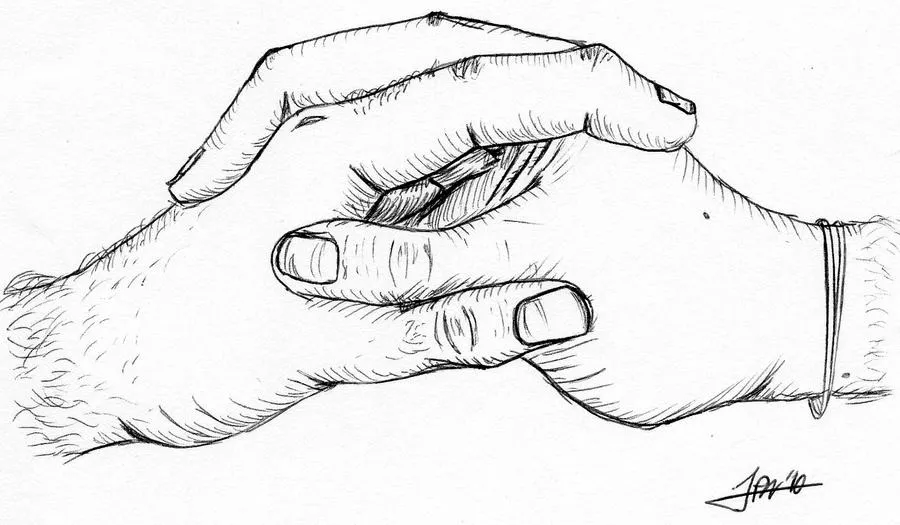 Manos entrelazadas dibujos - Imagui