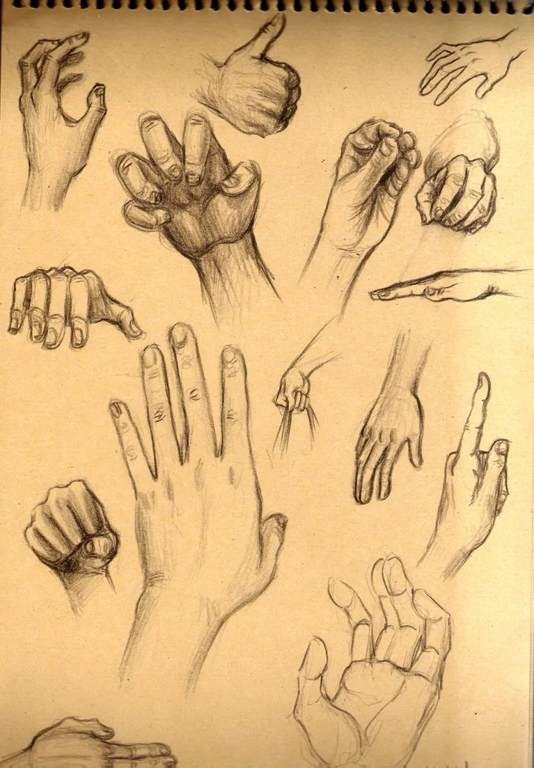 Dibujo de manos – Hands drawings | ånnndres Dibujo de manos – Hands drawings | ånnndres