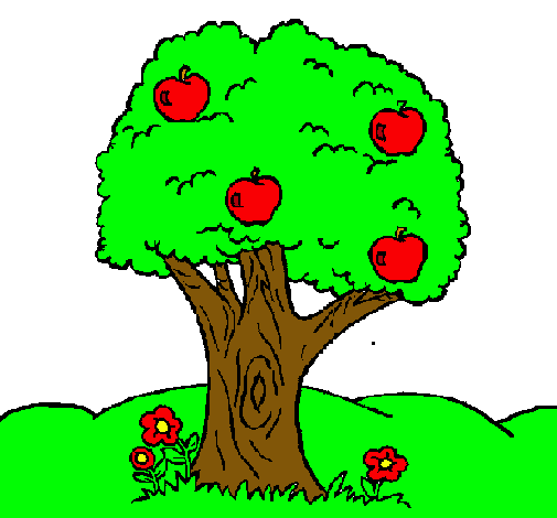 Dibujo de Manzano pintado por Arbol en Dibujos.net el día 29-09-10 ...