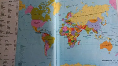 Imagen del mapa mundi con los nombres de los paises - Imagui