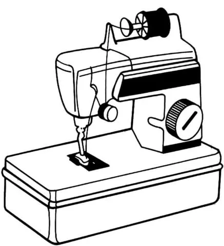 Dibujo de Máquina de Coser para colorear | Dibujos para colorear ...