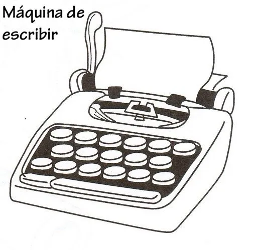 Dibujo de maquina de escribir antiguo - Imagui