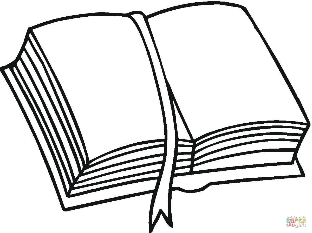Dibujo de Marcador de Libros para colorear | Dibujos para colorear ... Dibujo de Marcador de Libros para colorear | Dibujos para colorear ...