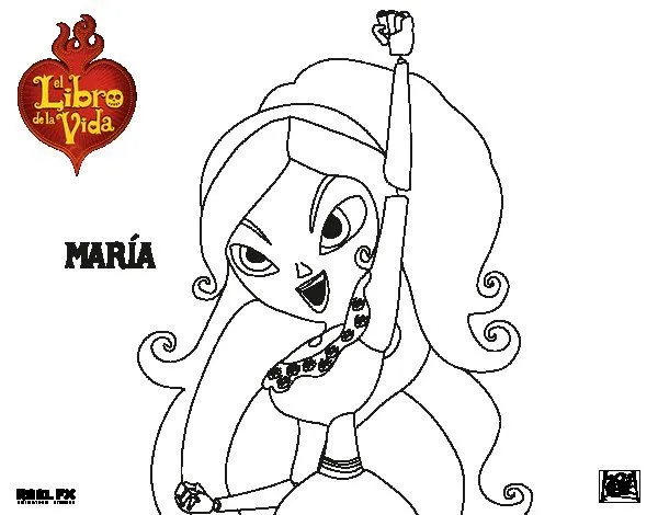 Dibujo de María para Colorear - Dibujos.net