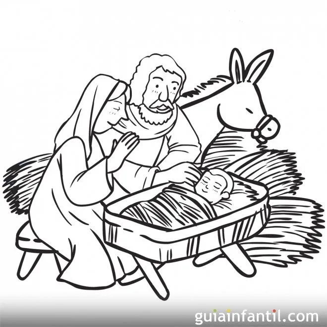 Dibujo de María y José rezando con al Niño Jesús - Dibujos de ... Dibujo de María y José rezando con al Niño Jesús - Dibujos de ...