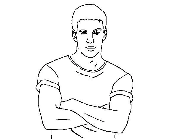 Dibujo de Mario Casas para Colorear - Dibujos.net