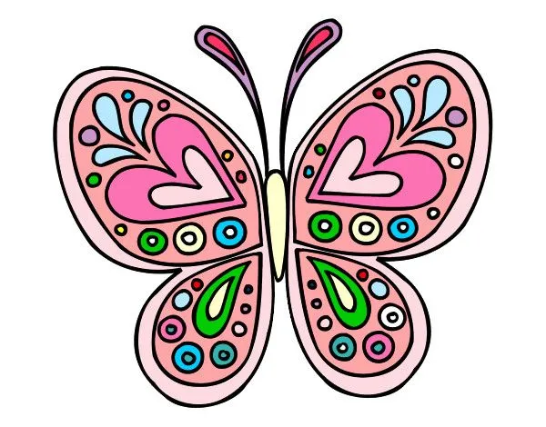 Dibujo de mariposa bonita pintado por Anneliese en Dibujos.net el ...