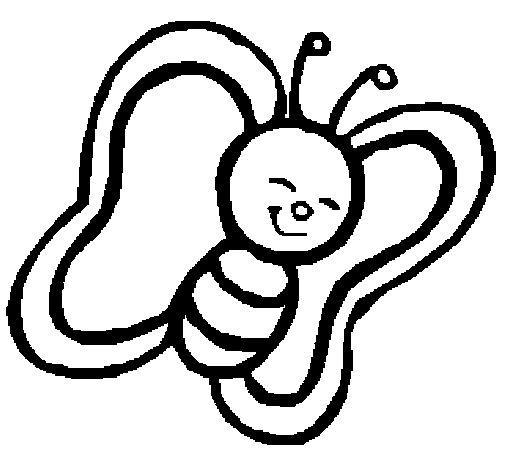 Dibujo de Mariposa 3 para Colorear - Dibujos.net Dibujo de Mariposa 3 para Colorear - Dibujos.net