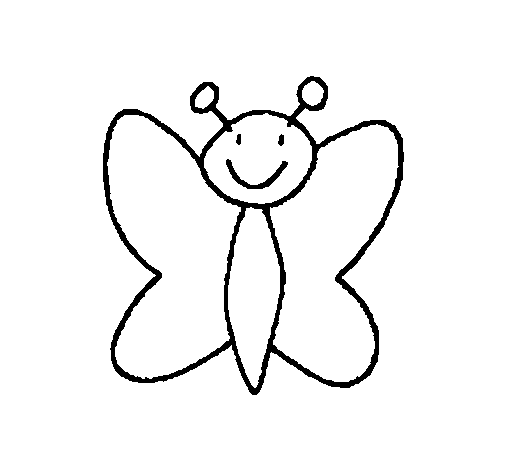 Dibujo de Mariposa 7 para Colorear - Dibujos.net Dibujo de Mariposa 7 para Colorear - Dibujos.net