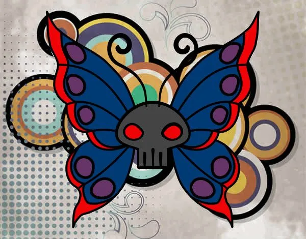 Dibujo de Mariposa Diabolica pintado por Nadia-225 en Dibujos.net ...