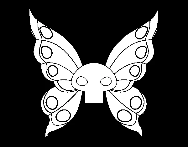 Dibujo de Mariposa Emo para Colorear - Dibujos.net Dibujo de Mariposa Emo para Colorear - Dibujos.net