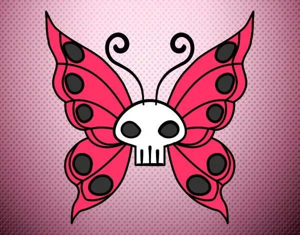 Dibujo de mariposa de la monster high pintado por Valeriapaz en ... Dibujo de mariposa de la monster high pintado por Valeriapaz en ...