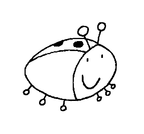 Dibujo de Mariquita 4 para Colorear - Dibujos.net Dibujo de Mariquita 4 para Colorear - Dibujos.net