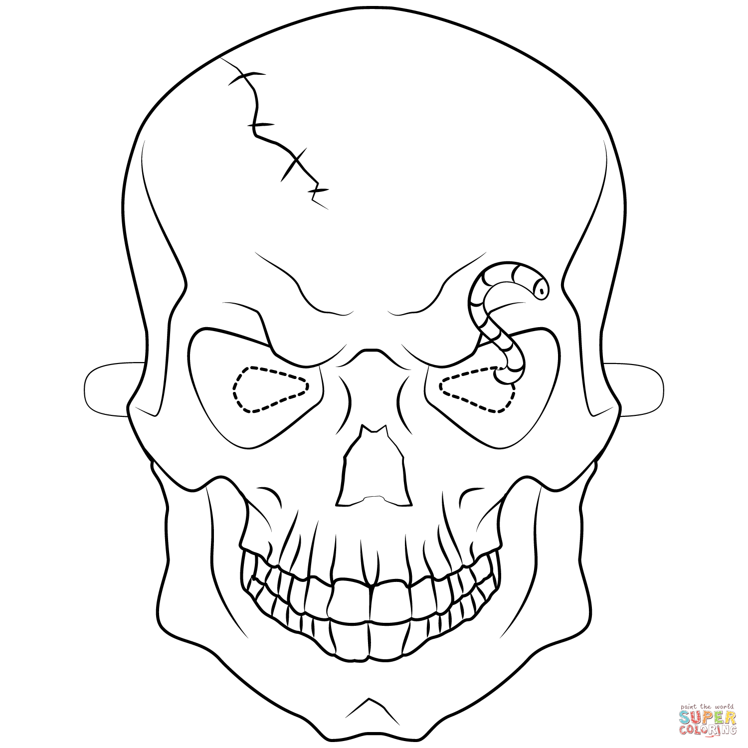 Dibujo de Máscara de calavera de halloween para colorear | Dibujos para colorear imprimir gratis Dibujo de Máscara de calavera de halloween para colorear | Dibujos para colorear imprimir gratis