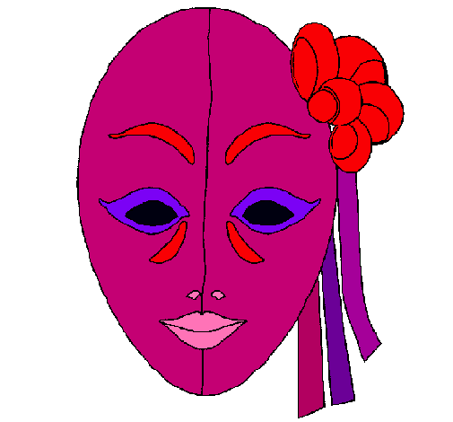 Dibujo de Máscara italiana pintado por Carnaval en Dibujos.net el ...