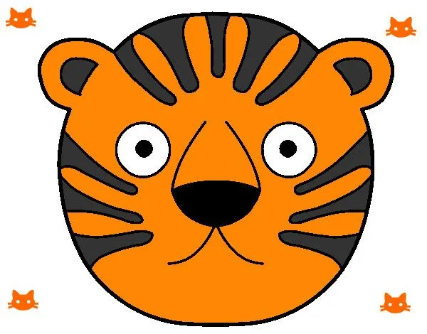 Dibujo de la mascara del tigre pintado por Saris247 en Dibujos.net ... Dibujo de la mascara del tigre pintado por Saris247 en Dibujos.net ...