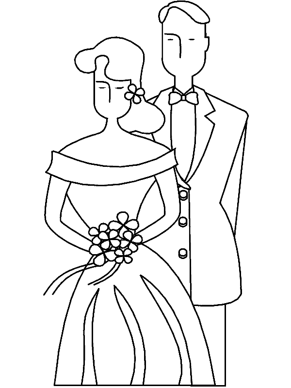 Dibujos para colorear de Bodas, matrimonio, ceremonia, Plantillas ...