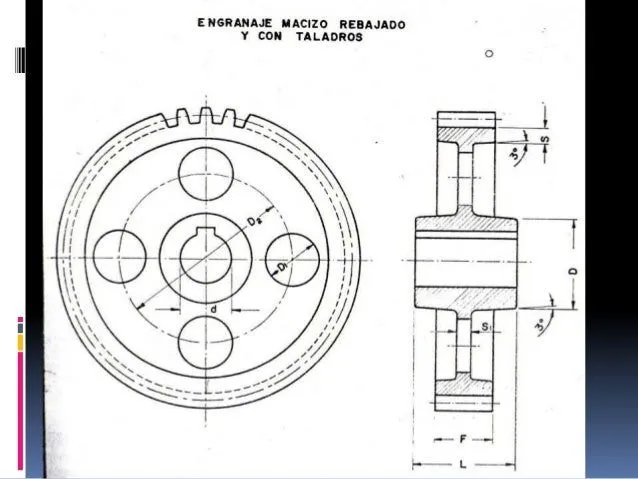 Dibujo mecánico, Diferentes piezas