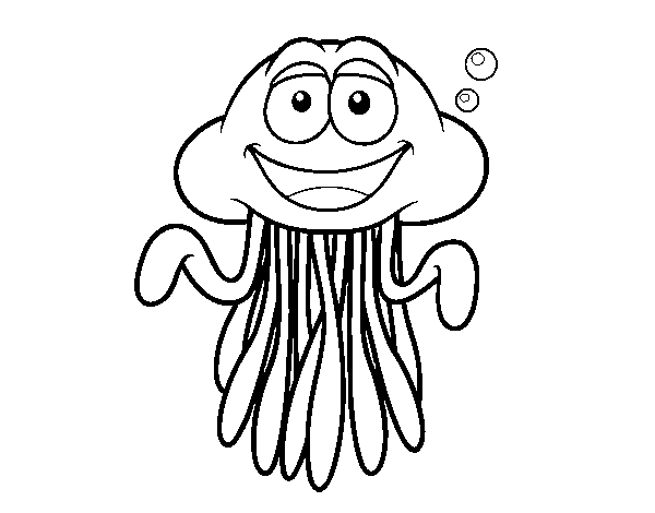 Dibujo de Medusa pelagia para Colorear - Dibujos.net Dibujo de Medusa pelagia para Colorear - Dibujos.net