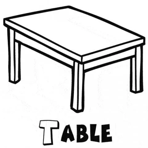 Dibujo de una mesa del colegio para colorear - ClipArt Best ...