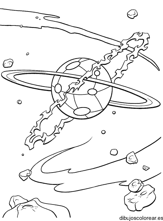 Dibujo de meteoritos | Dibujos para Colorear