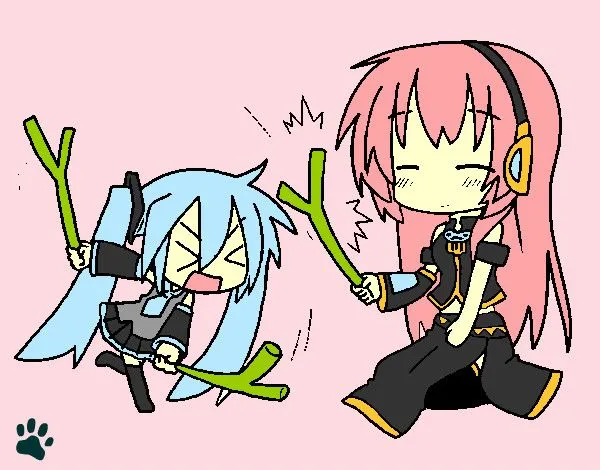 Dibujo de Miku Chibi pintado por Neko-chan3 en Dibujos.net el día ... Dibujo de Miku Chibi pintado por Neko-chan3 en Dibujos.net el día ...