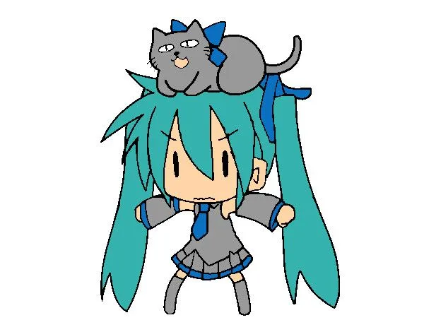 Dibujo de miku mini pintado por Melizaneka en Dibujos.net el día ... Dibujo de miku mini pintado por Melizaneka en Dibujos.net el día ...