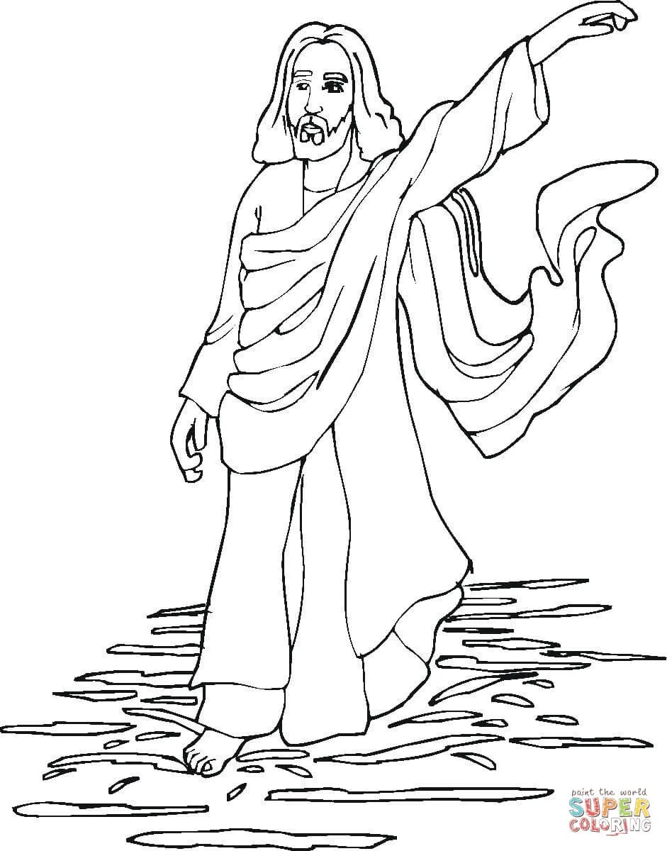 Dibujo de Milagros de Jesús para colorear | Dibujos para colorear imprimir gratis Dibujo de Milagros de Jesús para colorear | Dibujos para colorear imprimir gratis