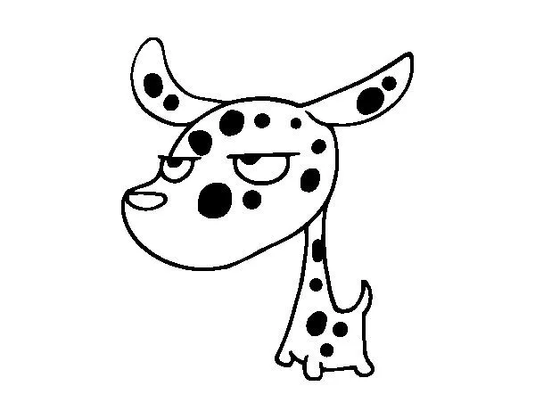 Dibujo de Mini dálmata para Colorear - Dibujos.net Dibujo de Mini dálmata para Colorear - Dibujos.net