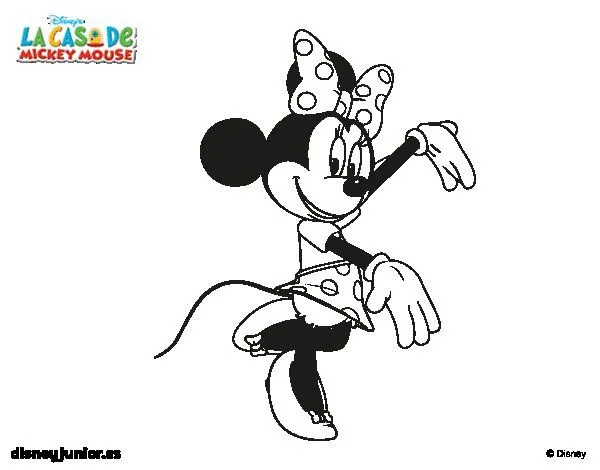 Dibujo de Minnie Mouse para Colorear - Dibujos.net Dibujo de Minnie Mouse para Colorear - Dibujos.net