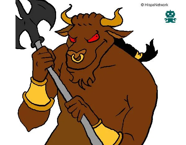Dibujo de Minotauro pintado por Manuel99 en Dibujos.net el día 23 ... Dibujo de Minotauro pintado por Manuel99 en Dibujos.net el día 23 ...