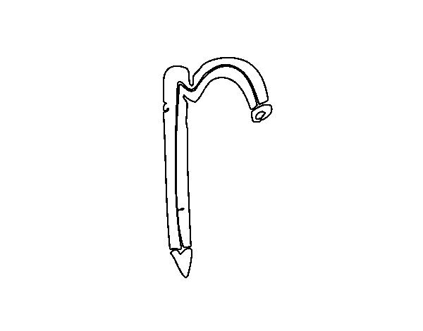 Dibujo de R minúscula para Colorear