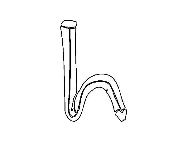 Dibujo de H minúscula para Colorear - Dibujos.net