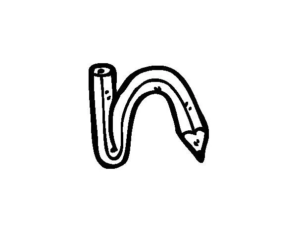 Dibujo de N minúscula para Colorear - Dibujos.net