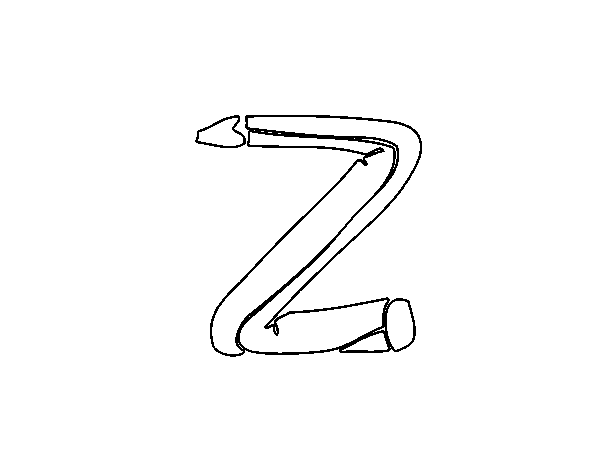 Dibujo de Z minúscula para Colorear - Dibujos.net Dibujo de Z minúscula para Colorear - Dibujos.net