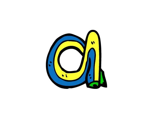 Dibujo de A minúscula pintado por Baltazar en Dibujos.net el día ...