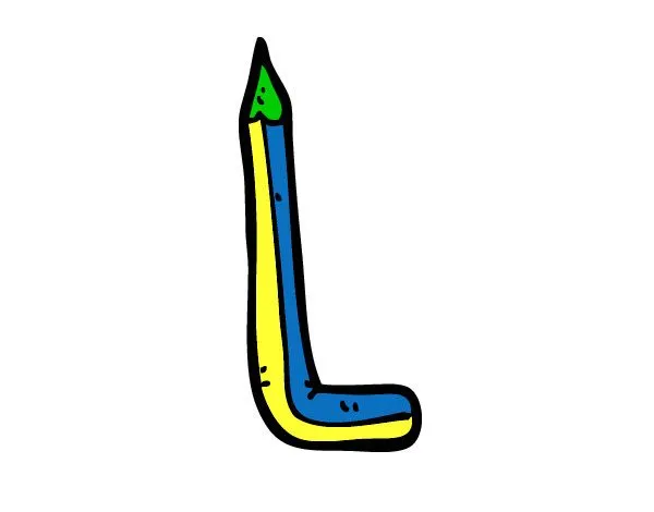 Dibujo de L minúscula pintado por Baltazar en Dibujos.net el día ...