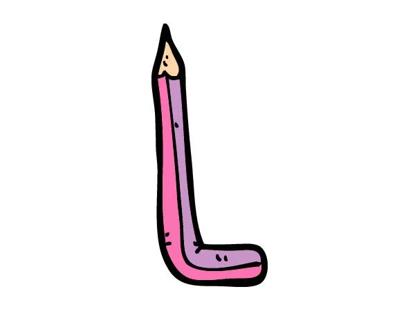 Dibujo de L minúscula pintado por Valepucca en Dibujos.net el día ...