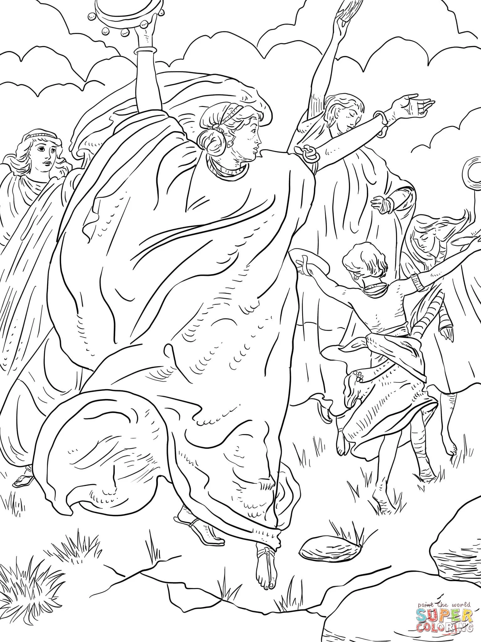 Dibujo de Míriam bailando para colorear | Dibujos para colorear imprimir gratis Dibujo de Míriam bailando para colorear | Dibujos para colorear imprimir gratis