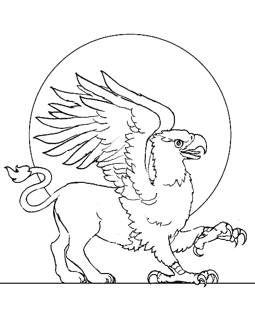 Dibujos para colorear de Grifos, Plantillas para colorear de Grifos Dibujos para colorear de Grifos, Plantillas para colorear de Grifos