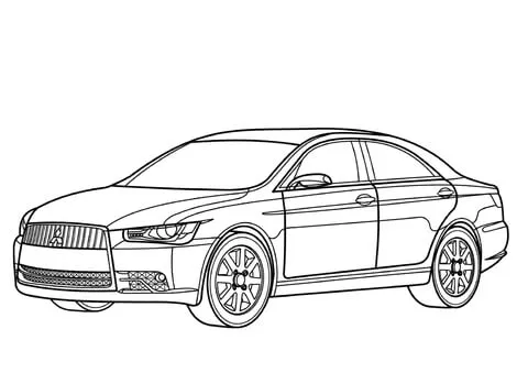 Dibujo de Mitsubishi Concept ZT para colorear | Dibujos para ... Dibujo de Mitsubishi Concept ZT para colorear | Dibujos para ...