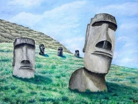 Dibujo Moais en Isla de Pascua | Flickr - Photo Sharing! Dibujo Moais en Isla de Pascua | Flickr - Photo Sharing!