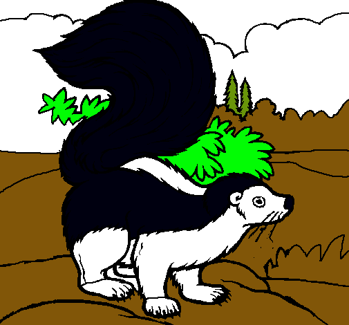 Dibujo de Mofeta pintado por Zorrillo en Dibujos.net el día 12-10 ... Dibujo de Mofeta pintado por Zorrillo en Dibujos.net el día 12-10 ...