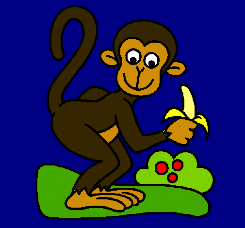 Dibujo de Mono pintado por Linda en Dibujos.net el día 16-08-10 a ...