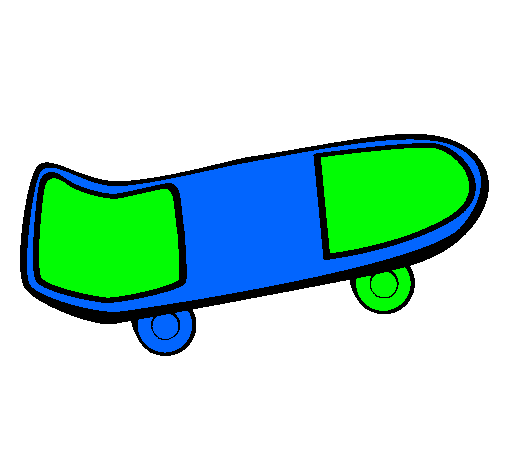 Perro en patineta para dibujar - Imagui